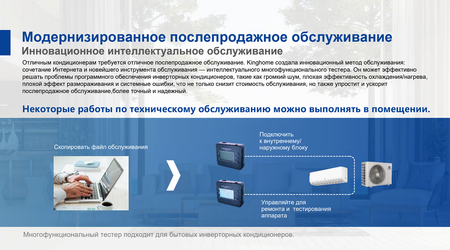 Внутренний блок сплит-системы KINGHOME Cosmo KWH24AWDXE-K6DNA3A/I